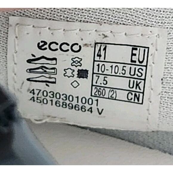 ECCO Soft 7 W 2.0 Sneaker Black Patent Leather Size 10 /10,5 Pre-owned - Picture 8 of 8